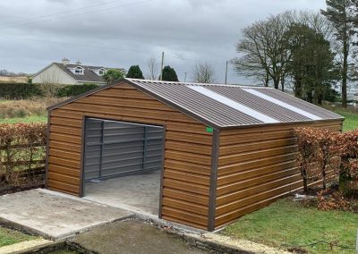 10-Morley Garden Sheds - Brown Steel Garden Shed