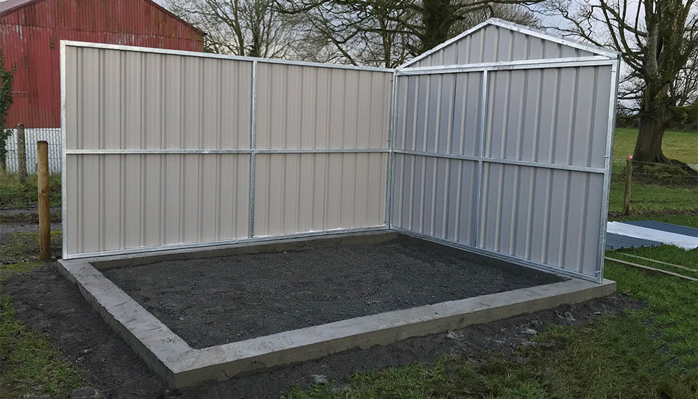 Morley Garden Sheds - Foundation of a Steel Garden Shed